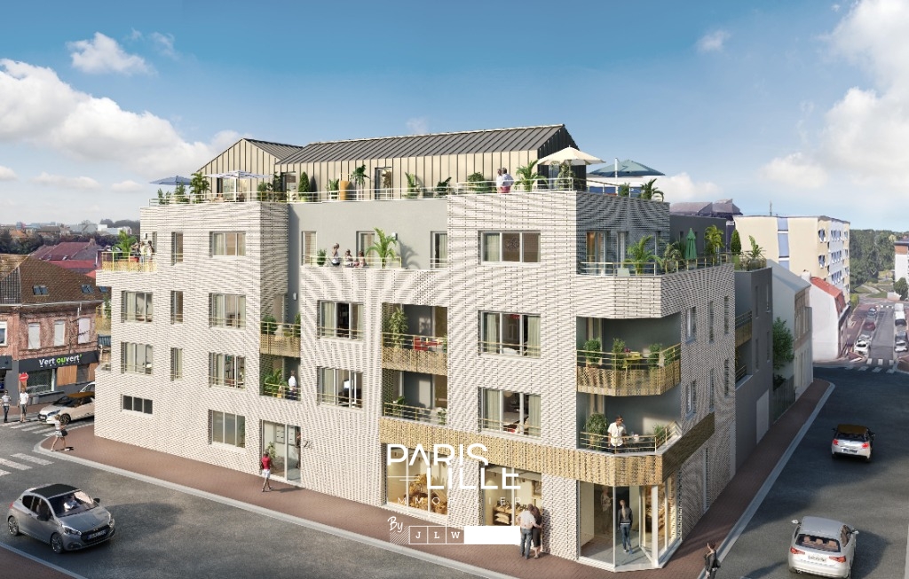 Marcq t4 terrasse et parkings Photo 2 - Paris Lille Immobilier