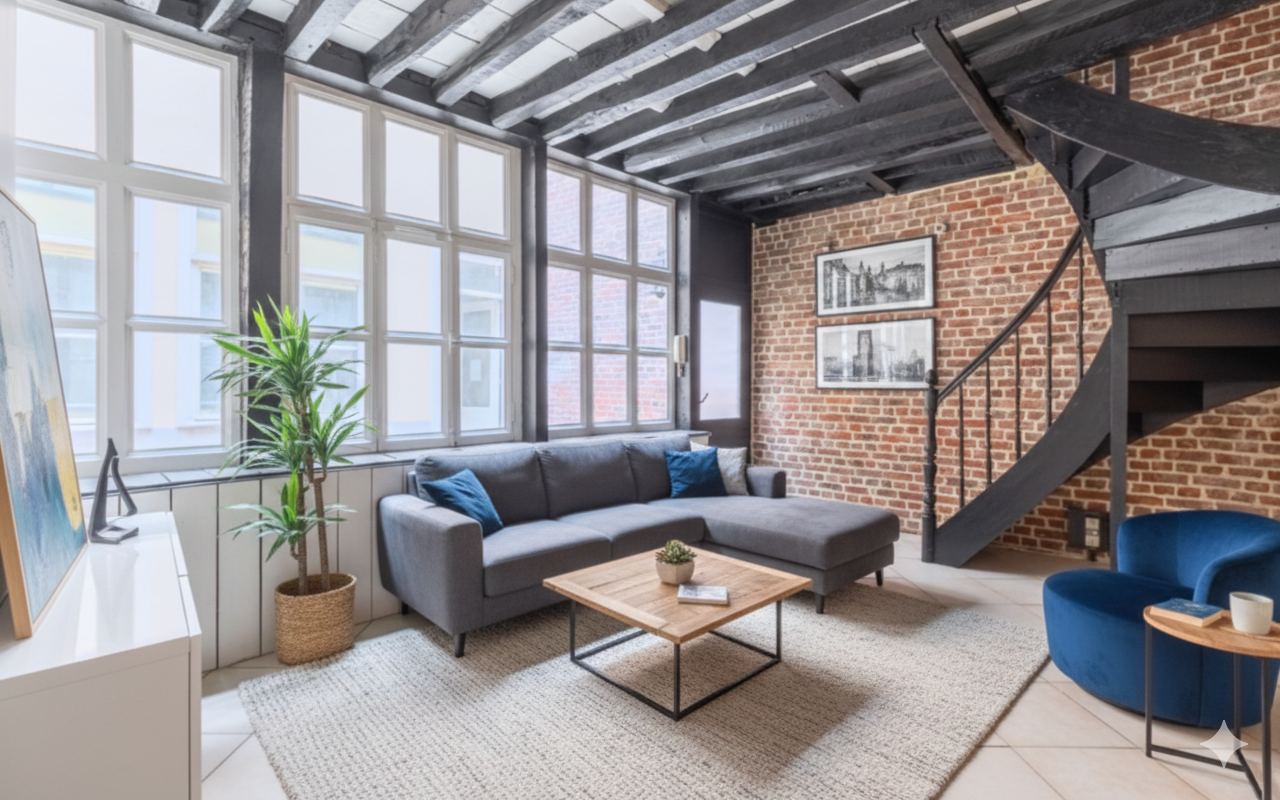 Vieux lille appartement triplex au coeur du vieux lille Photo 1 - Paris Lille Immobilier