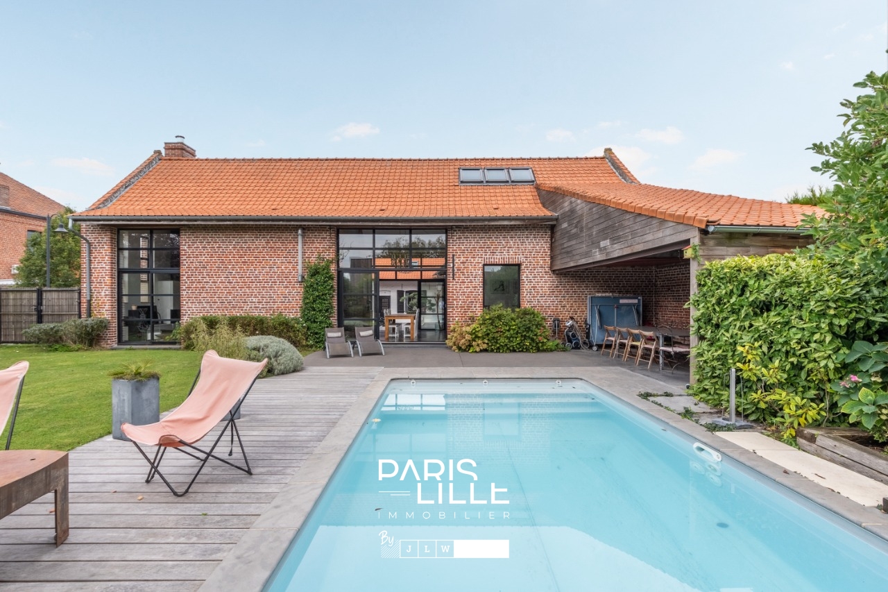 Superbe corps de ferme jardin et piscine  Photo 1 - Paris Lille Immobilier