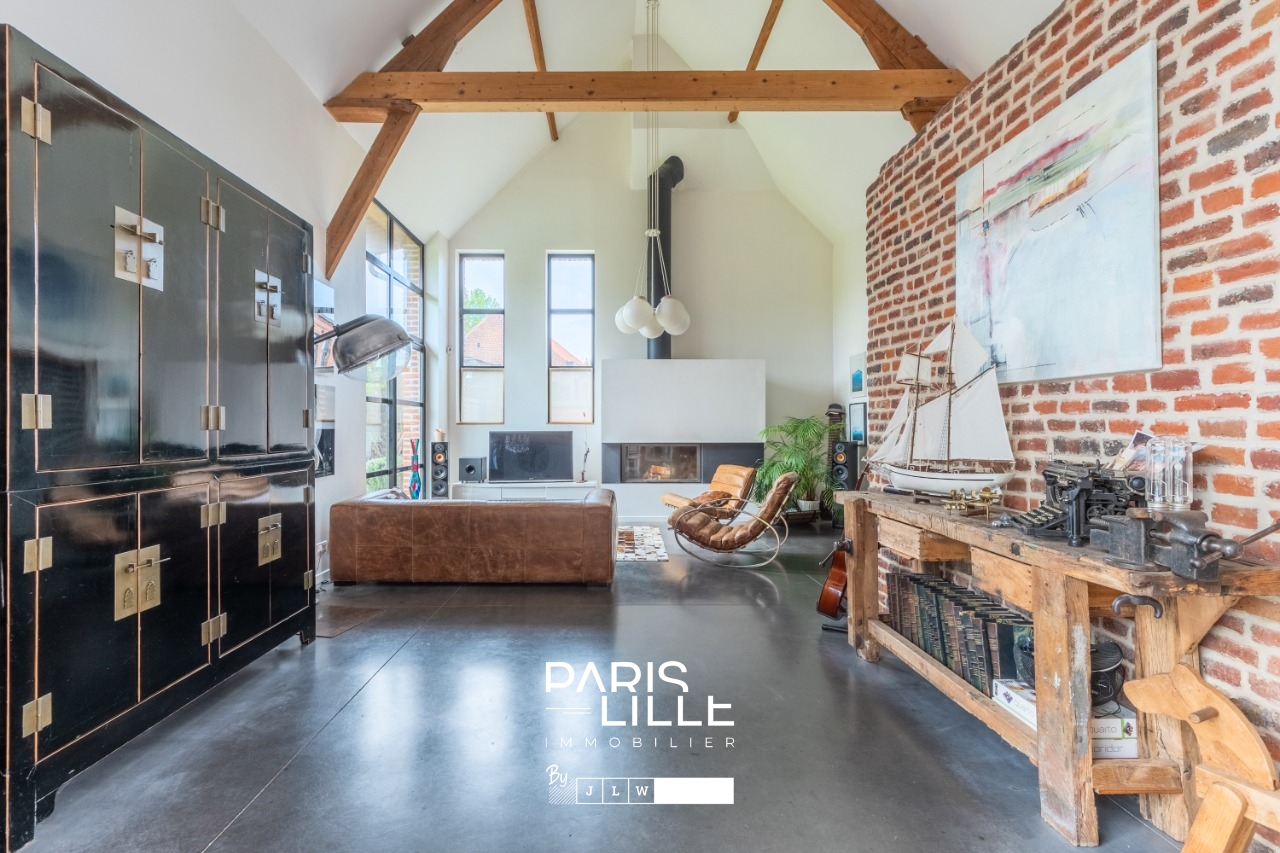Superbe corps de ferme jardin et piscine  Photo 5 - Paris Lille Immobilier