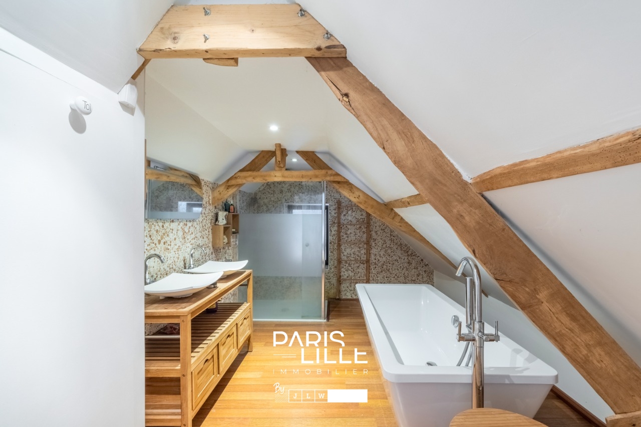 Superbe corps de ferme jardin et piscine  Photo 8 - Paris Lille Immobilier