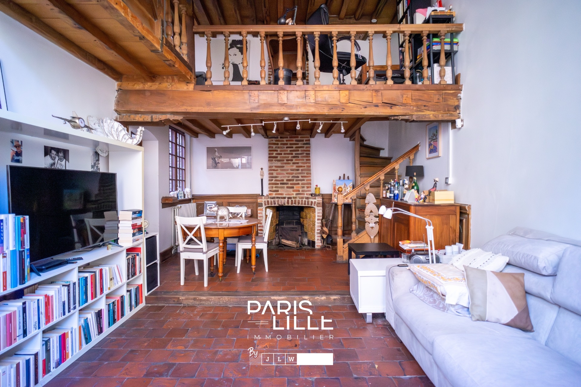 Maison fin xviiieme 150m2 cour et cave vieux lille Photo 2 - Paris Lille Immobilier