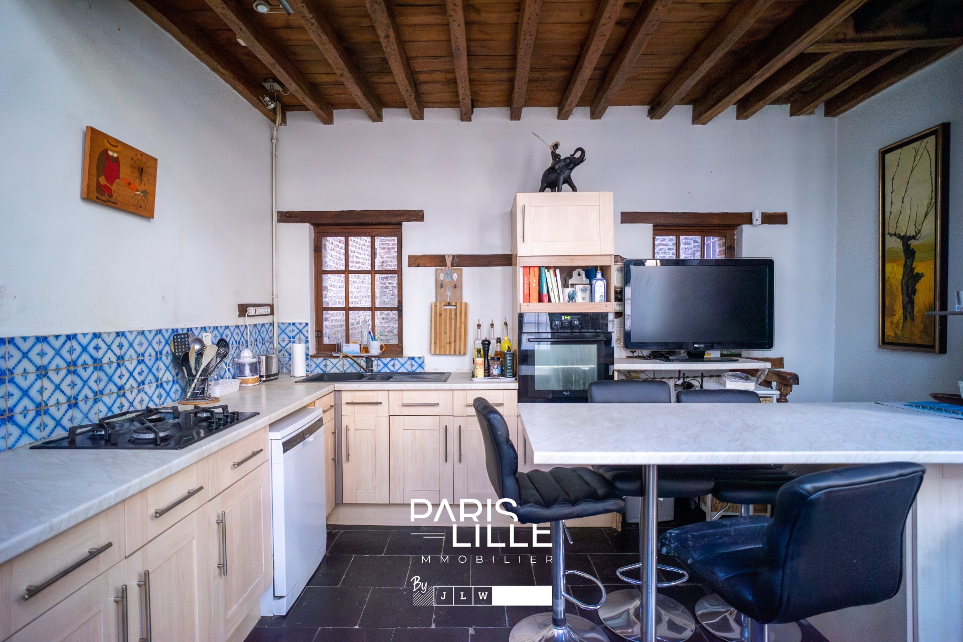 Maison fin xviiieme 150m2 cour et cave vieux lille Photo 2 - Paris Lille Immobilier