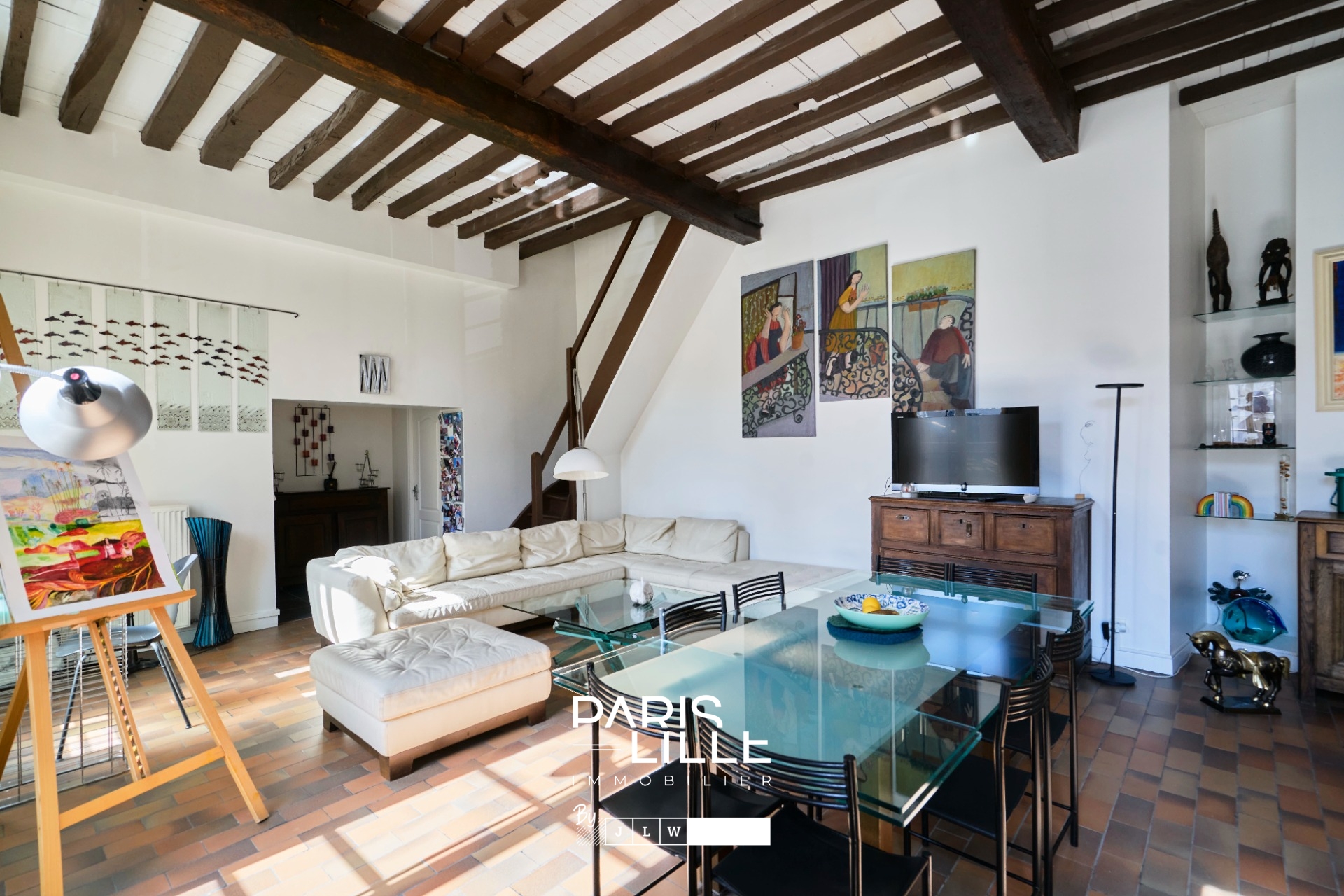 Lille hyper centre   vieux lille t3 duplex Photo 2 - Paris Lille Immobilier