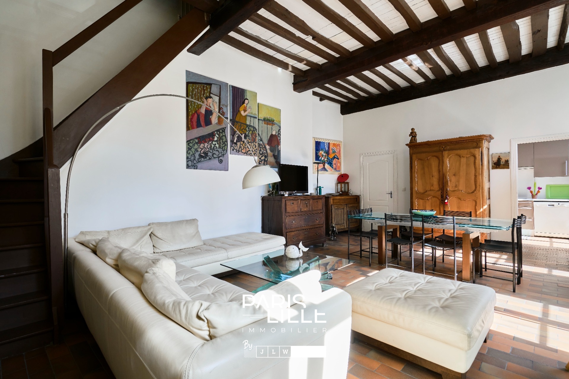 Lille hyper centre   vieux lille t3 duplex Photo 2 - Paris Lille Immobilier