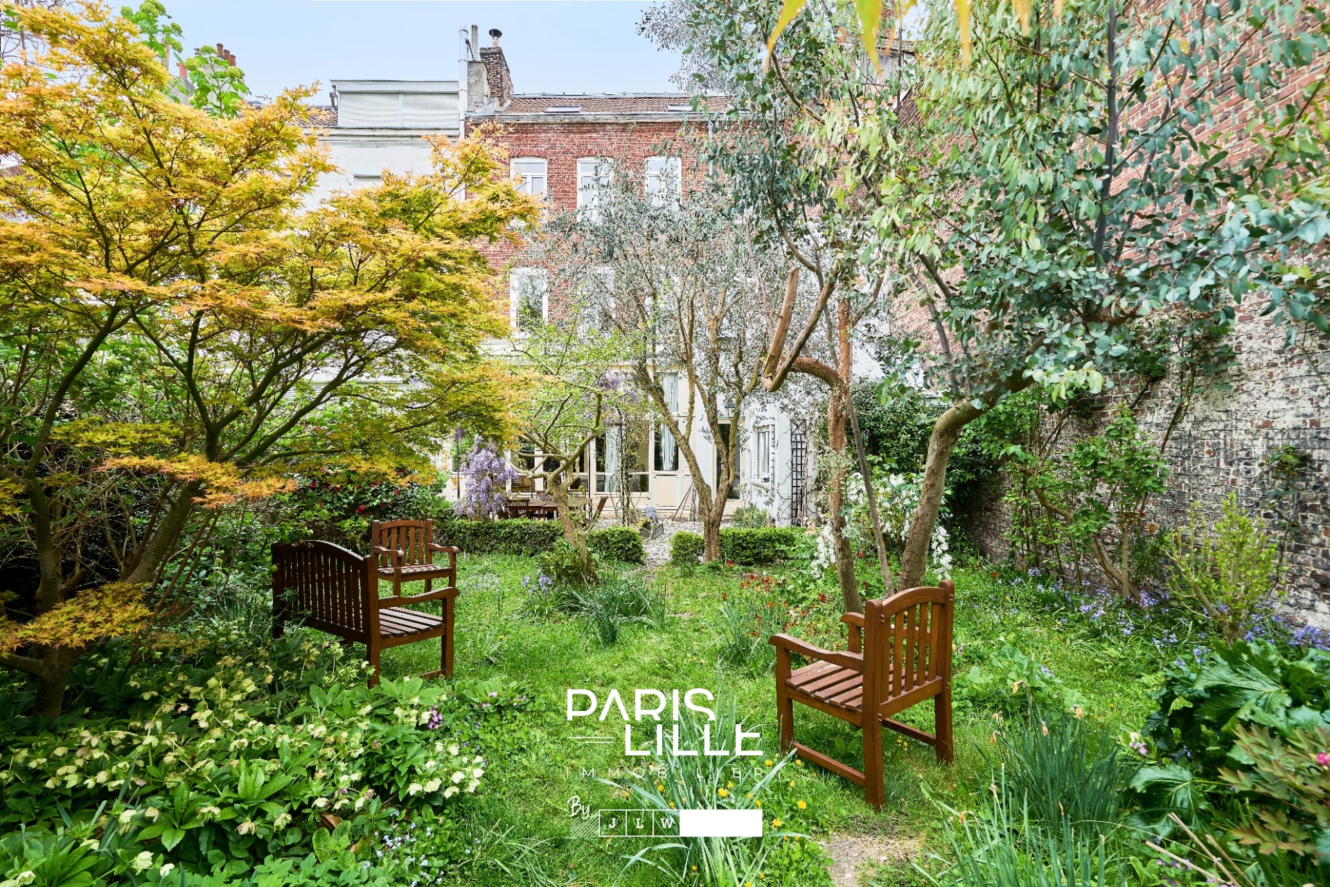 Lille saint michel  maison de famille  beau jardin arbore Photo 2 - Paris Lille Immobilier