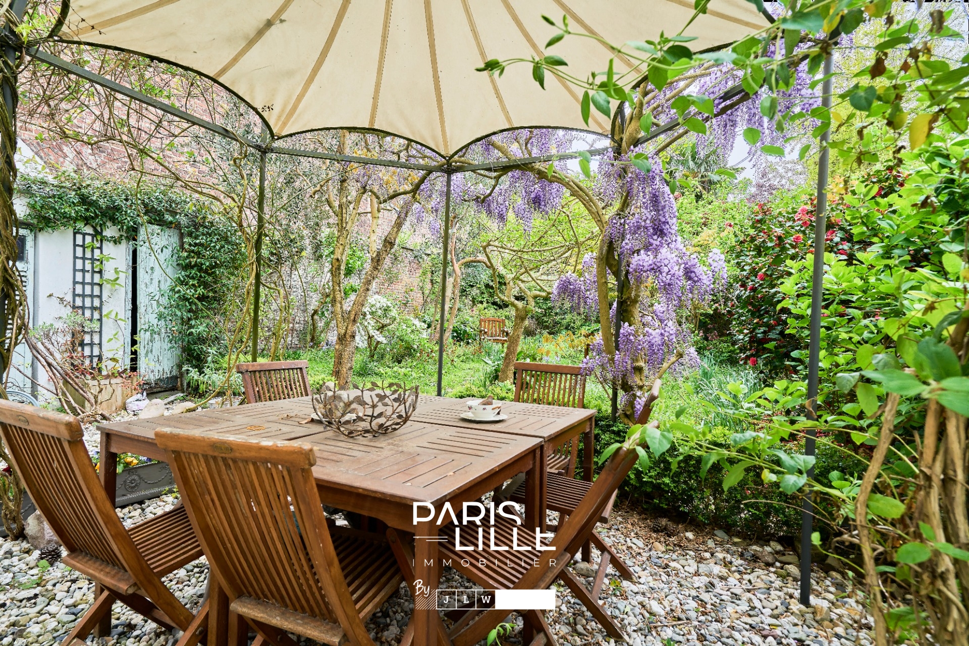 Lille saint michel  maison de famille  beau jardin arbore Photo 12 - Paris Lille Immobilier