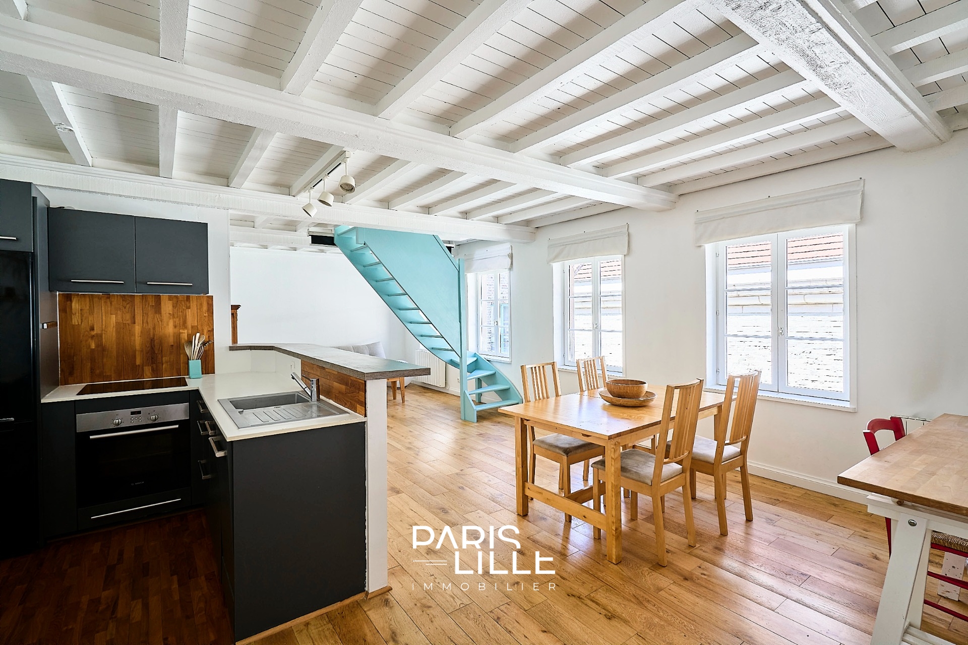 Duplex coup de coeur dernier etage deux chambres Photo 1 - Paris Lille Immobilier