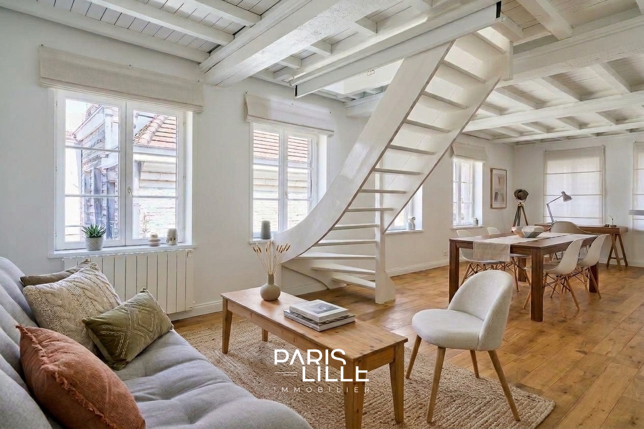 Duplex coup de coeur dernier etage deux chambres Photo 1 - Paris Lille Immobilier