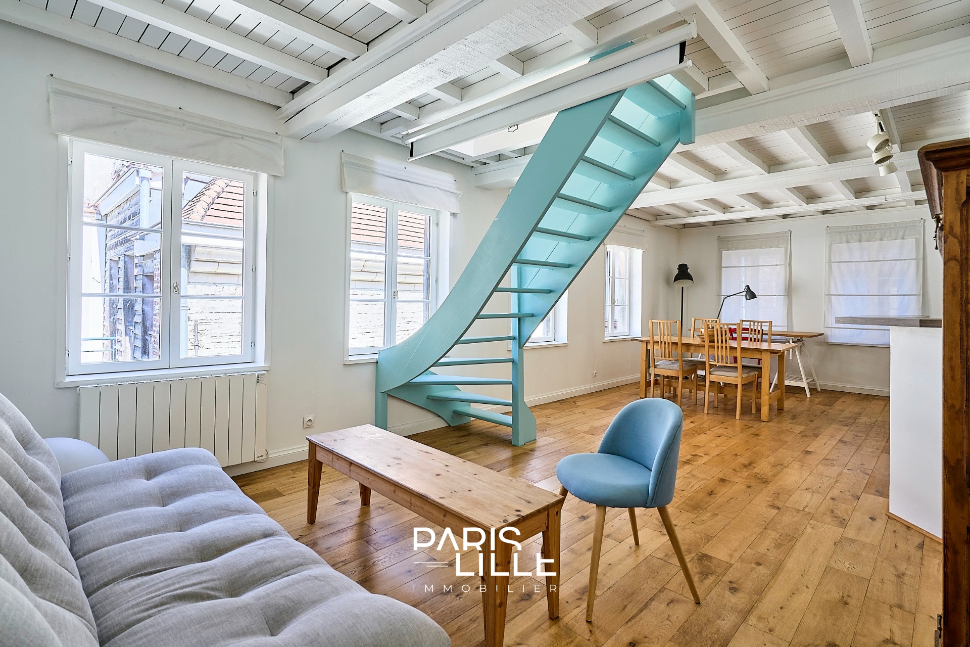 Duplex coup de coeur dernier etage deux chambres Photo 3 - Paris Lille Immobilier